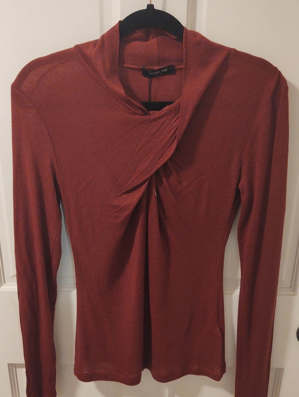 Massimo Dutti Cross Neck lightweight sweater NWT